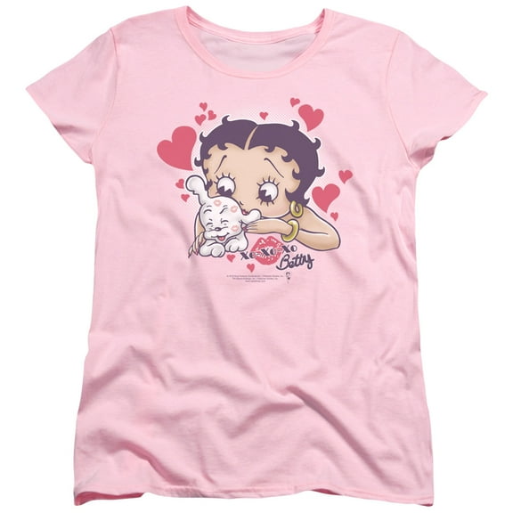 Betty Boop - Puppy Love - Women's Short Sleeve Shirt - Large