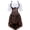 Brown Brown, variant on Corset Underbust Basques and Bustier Lace Steampunk Pirate Costume Gothic Brown S