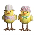 thumbnail image 4 of Twfbrm Easter Birds Ornaments, Easter Decorations 13" Plush Yellow Birds Statue with Built-in LED Lights, Glowing Inseparable Birds Doll Spring Table Ornaments Cute Animals Figurine for Party Holiday, 4 of 8