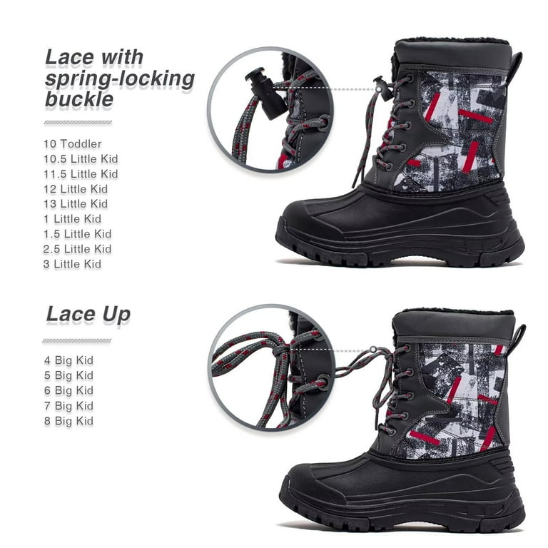Amazon.com | Men's Snow Boots Waterproof Winter Boots Fur