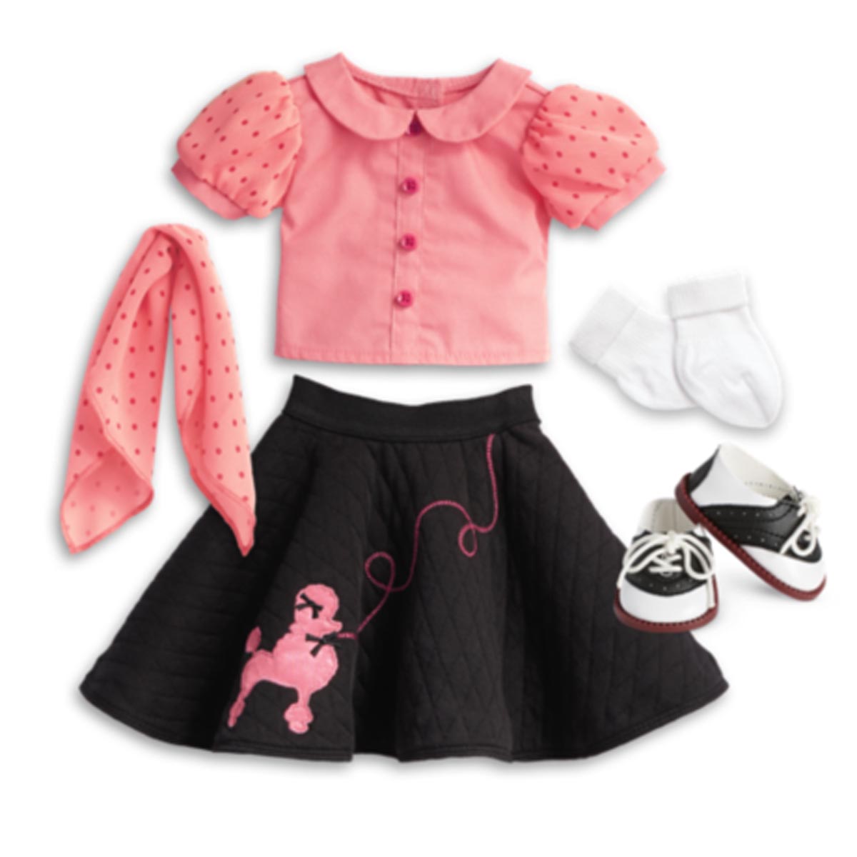 American Girl Maryellen's Poodle Skirt for 18" Dolls (Doll Not Included)
