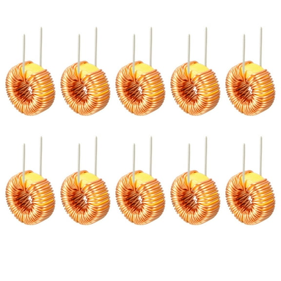 10Pcs Horizontal Toroid Magnetic Inductor Monolayer Wire Wind Wound 100uH 6ACoil