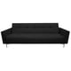 thumbnail image 1 of Sofá Cama Reclinable Paris Lino Negro, Brazos separados, Futon 3 Posiciones EL BAZAR STORE Moderno abotonado, 1 of 7