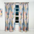 thumbnail image 2 of Designart 'Geometrical Modern Shapes Pattern' Mid-Century Modern Curtain Panel, 2 of 5