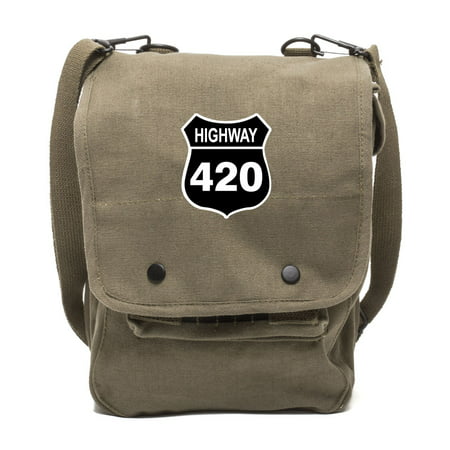 Route 66 Highway 420 Cannabis Marijuana Travel Map Shoulder (Best Additives For Cannabis)