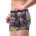 thumbnail image 2 of Sikiie Lilacs Teapot Scenic Painting Print Men's Boxer Briefs, Elastic Waistband Boxer Briefs Leggings-Medium, 2 of 5