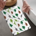 thumbnail image 2 of White Dinosaurs Silhouette Pattern Bathroom Rugs Mat,Non Slip Microfiber Bathroom Rug,Rubber Backing,Soft Bathroom Mats for Bathroom Floor,Tub and Shower,20x32in(50x80cm), 2 of 5