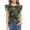 Camo, variant on Girls Leopard Shirts Ruffle Short Sleeve Leopard Print Tops For Girls Loose Round Neck Summer T Shirts For Kids Size 10 150 Off-white