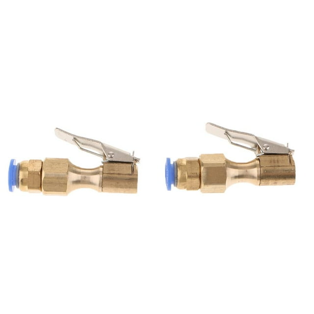 1 Par Pinza De Boquil Del Compresor De Aire De Bicicleta Del Coche Clip De 8 Mm En El Conector álvu Del Neumático Soledad Boquilla del compresor de aire de la bicicleta del coche