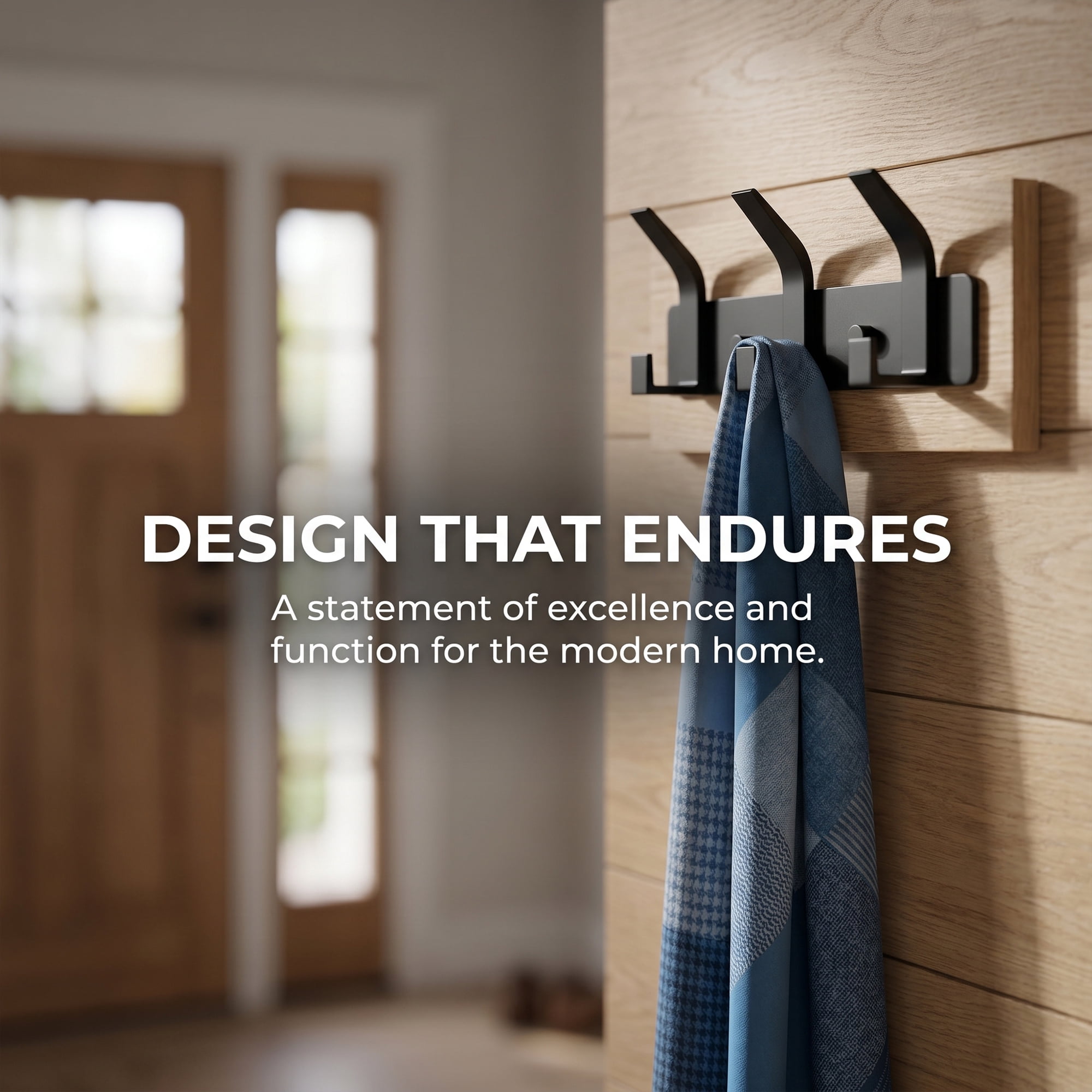 Unique Bargains Coat Rack Wall Mount Metal Hook for Bathroom and Bedroom Black 3 Hooks