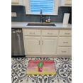 thumbnail image 3 of Carolines Treasures BB7361RUG Flowering Cactus Watercolor Machine Washable Memory Foam Mat, 3 of 4