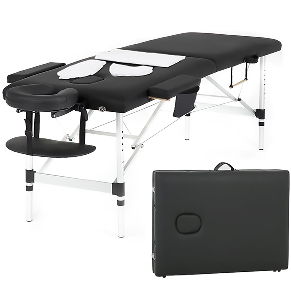 Massage Table Massage Bed Spa Bed 73 Inch Massage Table W/Face Cradle Carry Case Height