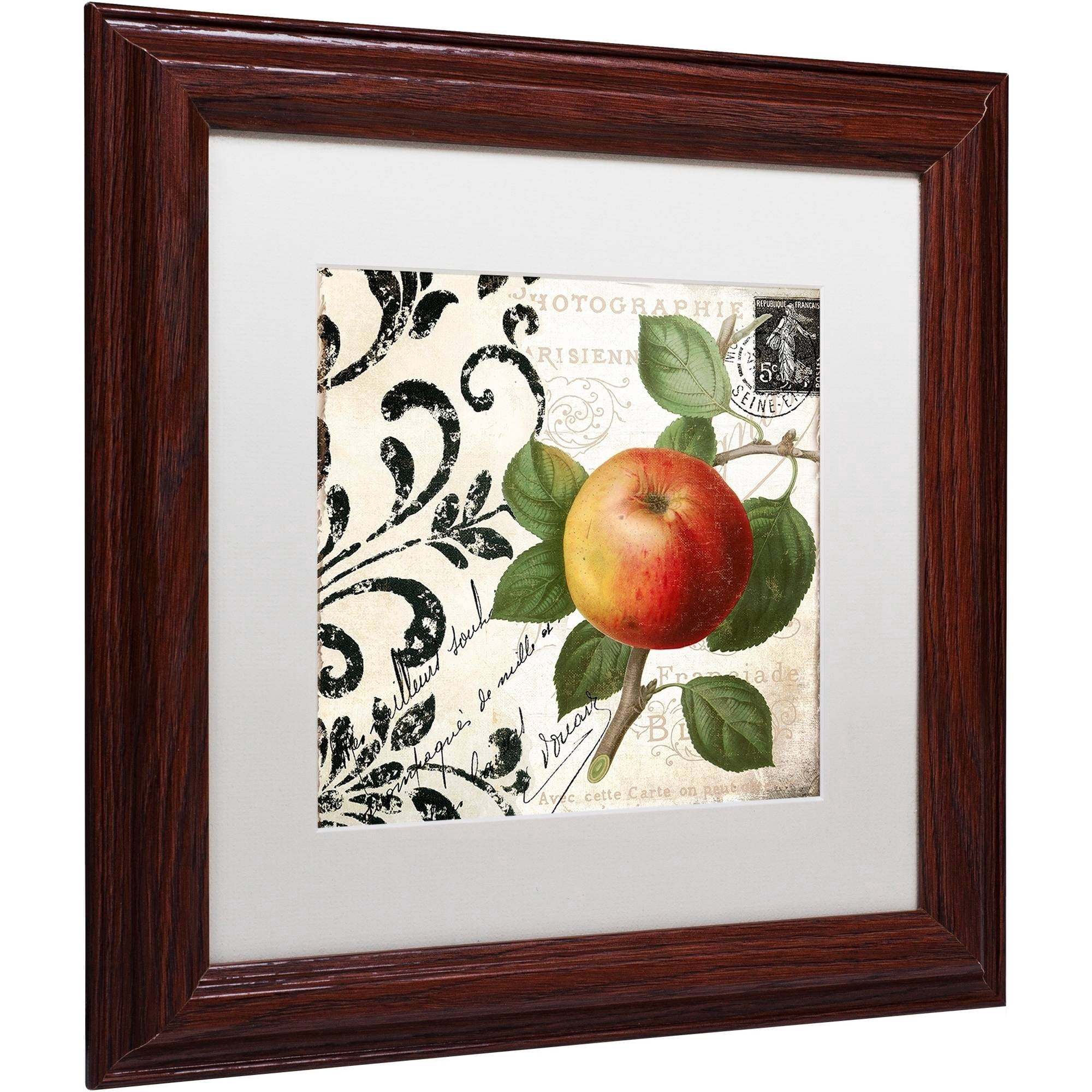 Trademark Fine Art "Les Fruits Jardin IV" Canvas Art by Color Bakery White Matte, Wood Frame