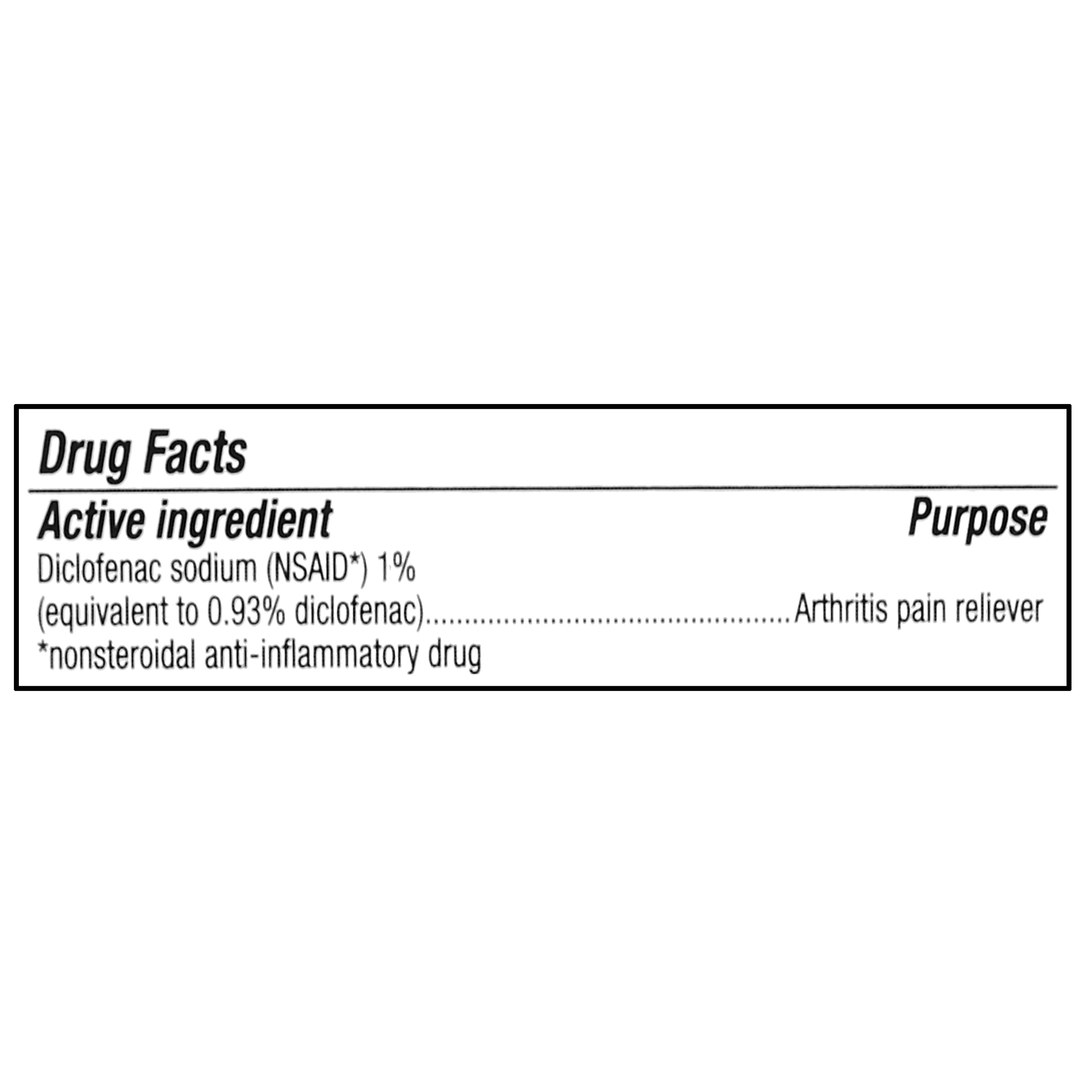 (2 pack) Equate Arthritis Pain Reliever Gel 1% Diclofenac Sodium, 3.53 oz, Compare to Voltaren® Arthritis Pain Active Ingredient