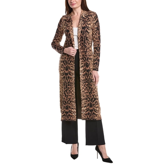 T Tahari womens Long Jacket, XL, Brown