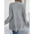 thumbnail image 3 of KelaJuan Women’s Open Front Knit Cardigan Long Sleeve Solid Color Pocket Sweater Loose Fall Tops, 3 of 6