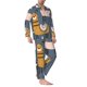 thumbnail image 2 of Fotbe Llama and Cactus Pijama de Hombre con Estampado de Manga Larga, Conjunto de 2 Piezas, Ropa de Dormir Suave y Cómoda con Bolsillos-Small, 2 of 7
