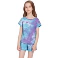 thumbnail image 4 of Arshiner Kids Nightwear Pajama Set with Pockets Girls 2 Pieces Outfits for Summer Cow Printed, 4 of 7