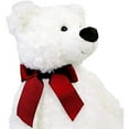 thumbnail image 5 of GUND Valentine's Day Hart Teddy Bear with Red Bow Stuffed Animal Plush, White, 18", 5 of 7