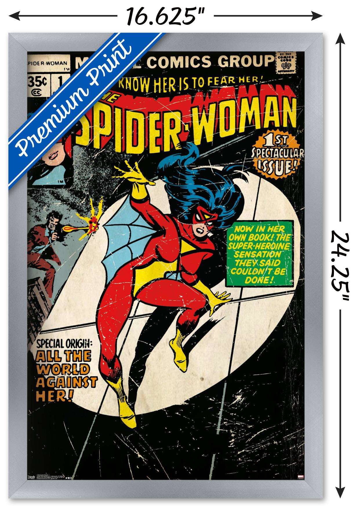 Marvel Comics - Spider-Woman - Cover #1 Wall Poster, 14.725" x 22.375", Framed