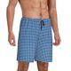 thumbnail image 2 of Fotbe Blue Gingham Pantalones Cortos de Pijama para Hombre, Ropa de Dormir, Pantalones de Pijama Cortos para Hombre-Small, 2 of 6