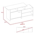 thumbnail image 4 of Mueble Mesa Lima P/ Tv Excelsior 40pulg Madera Rovere, 4 of 5