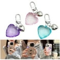 thumbnail image 2 of Fashion Heart Keychain Mobile Phone Charm Handmade Love Shaped Keyring Ornament Stylish Pendant for Bag and Backpacks, 2 of 9
