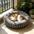 thumbnail image 5 of Round Calming Donut Pet Bed for Small Dogs and Cats, Washable Cozy Cuddler, 40x40cm, 5 of 7