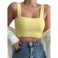 thumbnail image 1 of VISgogo Camisola de punto sin mangas de color sólido sin mangas de verano para mujer VISgogo moda, 1 of 3
