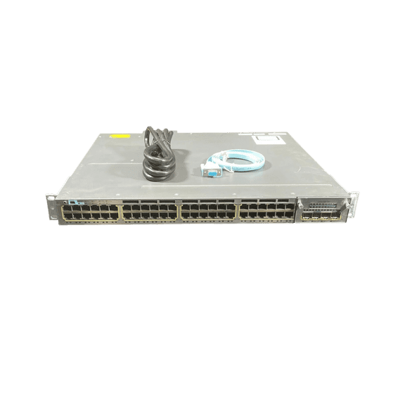 Restored Cisco 3750X WS-C3750X-48PF-S 48 Port PoE Gigabit Switch w/ C3KX-NM-10G (Refurbished)