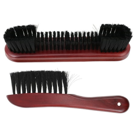 

2pcs Wooden Pool Table Brushes for Cleaning Billiards Pool Table Felt Rail Brush
