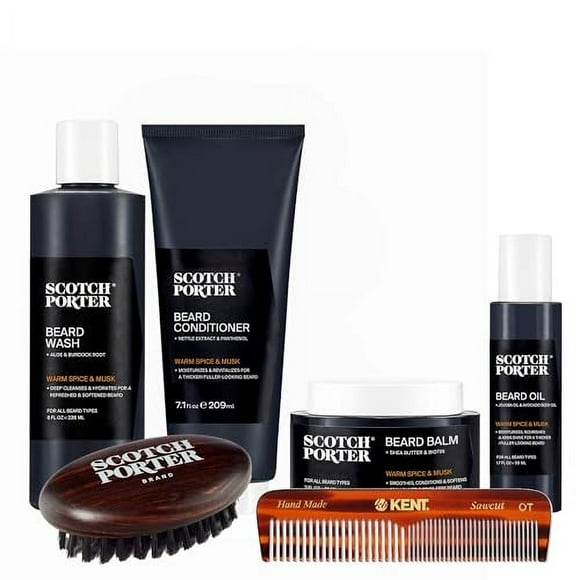 Scotch Porter Ultimate Beard Collection &amp;acirc;&amp;#128;&amp;#147; Cleanse, Moisturize, Soothe &amp; Style while Encouraging Growth for a Fuller/Healthier-Looking Beard &amp;acirc;&am