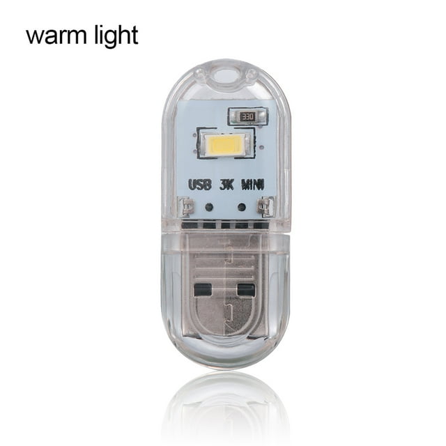 USB-Powered LED Light Portable Small Book Reading Car Interiors Computer Keyboard Lamp Household Bedroom Room Decor Emergency Warm Light
