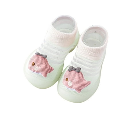 

nsendm Baby Girl Shoes Size 1 Summer And Autumn Comfortable Toddler Shoes Cute Dinosaur Pipsqueak Shoes Shoes Mint Green 18