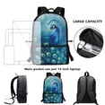 thumbnail image 6 of Uorisanigo Forest Deer School Backpack for Girls Boys 5-13 Lightweight Child School Bag Backpack with Adjustable Shoulder Straps Travel Backpacks - 17 Inch, 6 of 6