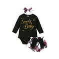 thumbnail image 2 of Kmbangi Baby Christmas Clothes Set, Long Sleeve Plaid Print, 2 of 8