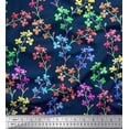 thumbnail image 1 of Soimoi Poly Georgette Fabric Lilac Floral Print Fabric by The Yard 52 Inch Wide, 1 of 1