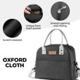 thumbnail image 5 of Women Lunch Bags for Work Reusable Insulated Lunch Pals Adult Leak-Proof Hot and Cold Tote Bag Balck, 5 of 9