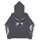 thumbnail image 1 of Sudadera Y2K con estampado de mariposas y plumas oscuras europeas y americanas, sudaderas con capucha para hombres y mujeres, sudadera con cremallera larga Harajuku para parejas góticas, 1 of 5