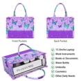 thumbnail image 2 of Large Capacity Tote Bag,Purple Butterfly Leopard Pattern Handbag Fashion Luxury Tote Bag,15.7"x13"x 5.1" Inches,Laptop Compatible, 2 of 6