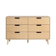 thumbnail image 5 of Glass and Grooved Wood Door Transitional Accent Cabinet - Dark Walnut, 5 of 7