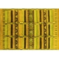 thumbnail image 1 of Ahgly Company Indoor Rectangle Oriental Yellow Industrial Area Rugs, 4' x 6', 1 of 4