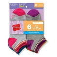 thumbnail image 2 of Hanes Girls No Show Socks 6-Pack, Sizes M-L, 2 of 2