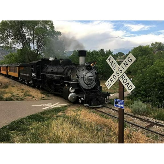 Jigsaw Puzzles 500 Pieces for Adults - Train Landscape -Train Theme Wooden Puzzle - Unique Suitable for Teenagers and Adults, Home Decoration