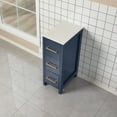 thumbnail image 4 of Vanity Art 12 Inch Bathroom Cabinet 3 Dove-Tailed Drawers with Engineered Marble Top Side Storage Organizer Freestanding Single Vanity Small Nightstand Bedroom/Bathroom/Entryway VA3112B, 4 of 5