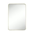 thumbnail image 6 of TEHOME Kengston Comtemporary Gold Metal Framed Rectangle Bathroom Vanity Mirror 20x30'', 6 of 8