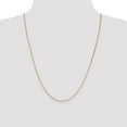 thumbnail image 2 of Real 14kt Rose Gold 1.4mm Diamond Cut Cable Chain; 24 inch; Lobster Clasp; for Adults and Teens; for Women and Men, 2 of 5
