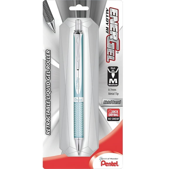 Pentel, PENBL407LSA, EnerGel Alloy Retractable jel Pens, 1 Each