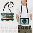 thumbnail image 7 of Case for Lenovo Tab M10 HD 2nd Gen 10.1 inch 2020, 360 Rotating Stand Handle Pencil Holder Shoulder Strap Heavy Duty Shockproof Cover, Sky Blue PC, 7 of 7