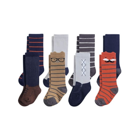 UPC: 0660168540611 | Hudson Baby Infant Boy Cotton Rich Knee-High Socks  Handsome Fox  0-6 Months